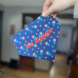 Protest Pet Bandana | | No Kings Dog Bandana | Red White & Blue Pet Bandana | Patriotic Dog Bandana | ICE out of MN Bandana