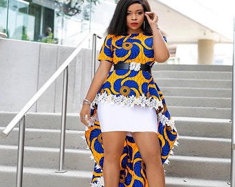 latest ankara peplum style