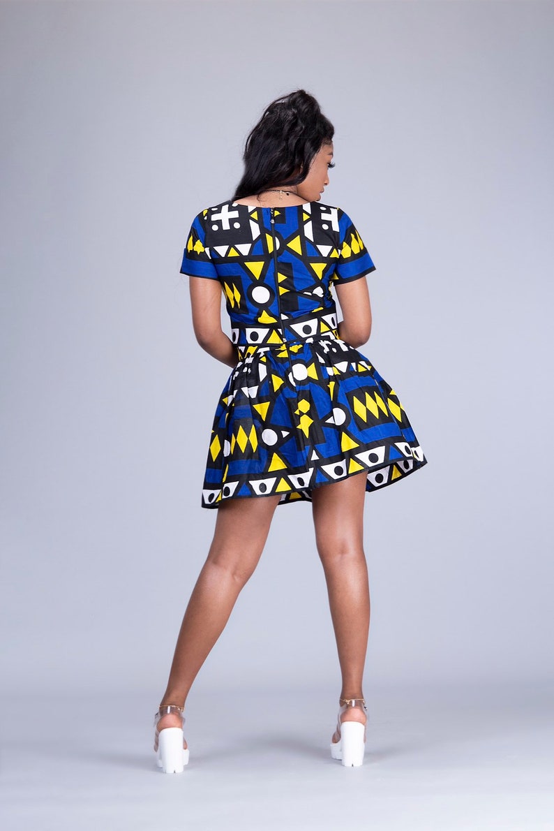 Ankara Pleated African 2 Piece Skirt.