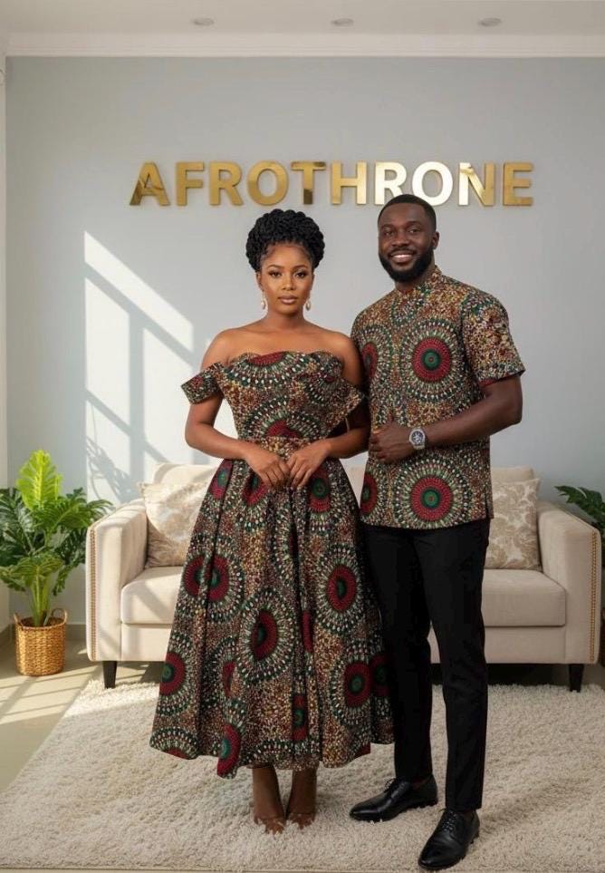 African Dress, Ankara Matching Couple Set Sets, Men Set, Print Gown, Men's Clothing