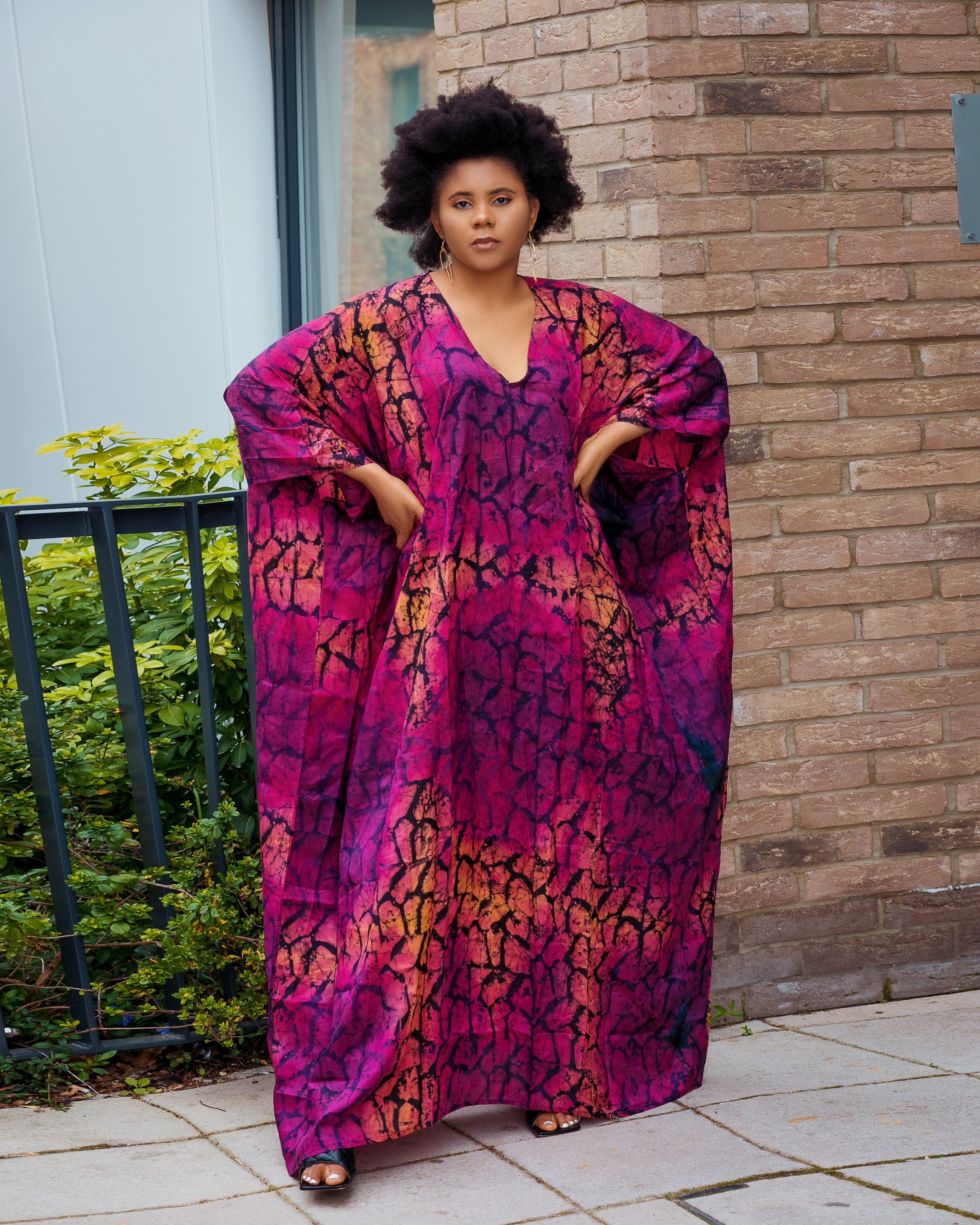 African Kaftan for women African dress Tie dye dress Kaftan Etsy