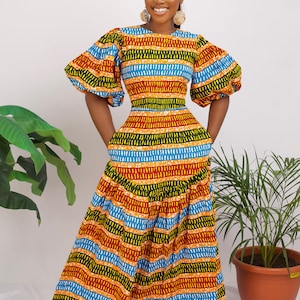 African dress, African print dress, Ankara dress, Ankara gown, African gown, African fashion, African clothing, Ankara maxi dress,full dress