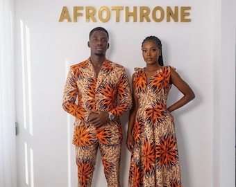 African couple set, African print suit set Ankara dress African couple shirt & dress African dresses for women, men’s suit women dress, sets
