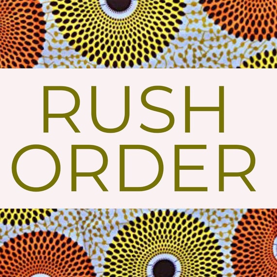 RUSH ORDER. African print Ankara African fashion A