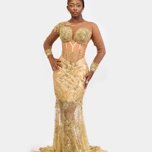 Luxury lace dress, Evening dress, Birthday gown, Aline dress for women, wedding dress, prom dress, event dress, couture gown, Pageant dress