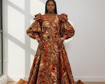 African maxi dress, African print dress, Ankara dress, Ankara gown, African ball gown, African fashion, African clothing, Ankara maxi dress