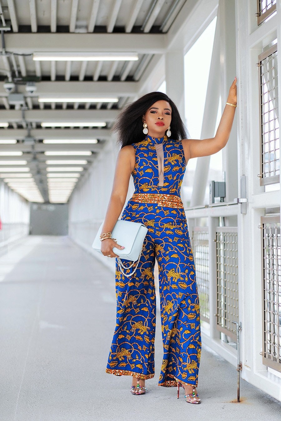 LOLADE AFRICAN PRINT JUMPSUIT by nuraniya - Jumpsuits & Overalls -  Afrikrea