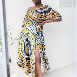 African 2 piece, African print skirt & top, African inspired Satin skirt and chiffon top, African fashion, African clothing, Ankara outfit