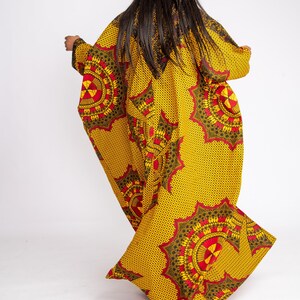 Cotton Ankara Print Kaftan Dress - 9000 main image 1