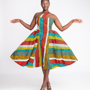 African dress, African print Dress, Ankara dress African midi dress African dresses for women, Ankara gown, African clothing African fashion