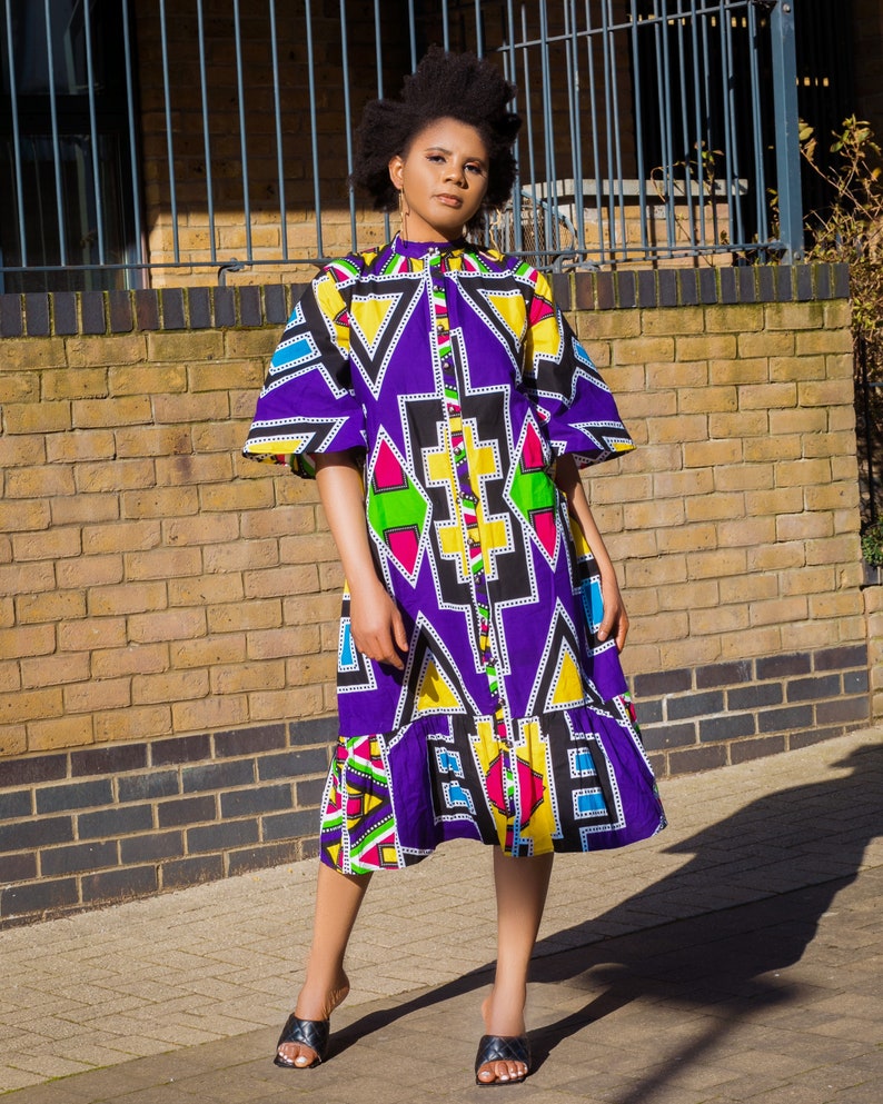 African Dress, African print dress, kente dress, Ankara shift dress, African clothings, Ankara dress, Ankara gown, African fashion dress image 3
