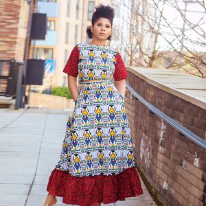 African 2 piece, Ankara Maxi skirt and crop top, African print 2 piece set, African fashion, Ankara skirt and blouse, African coord set