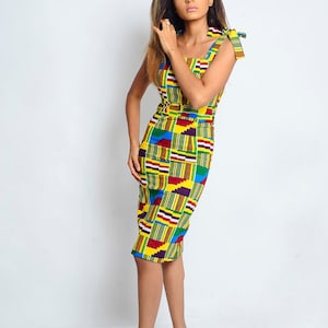 African dress, Ankara gown, African print pencil dress, African Kente gown, African print dress, African clothing, African fashion