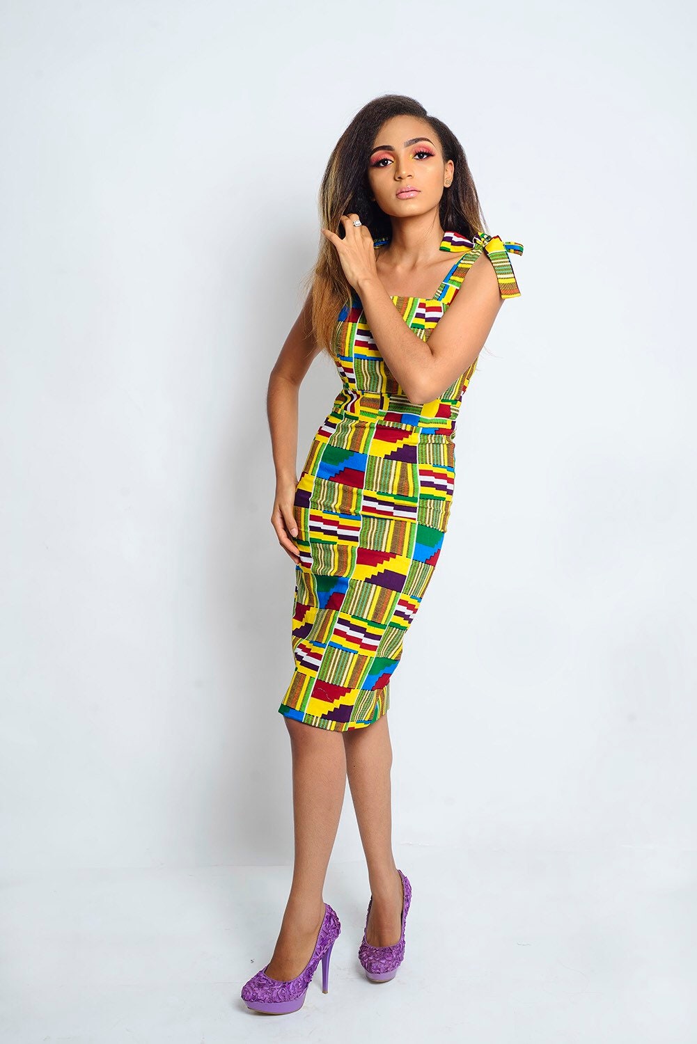 chitenge straight dresses