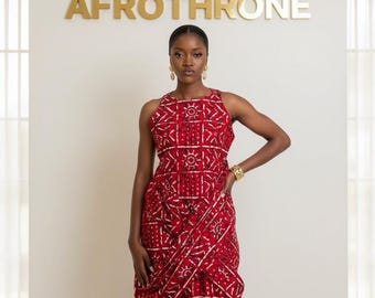 African maxi dress, African print dress, Ankara dress, Ankara gown, African ball gown, African fashion, African clothing, Ankara maxi dress
