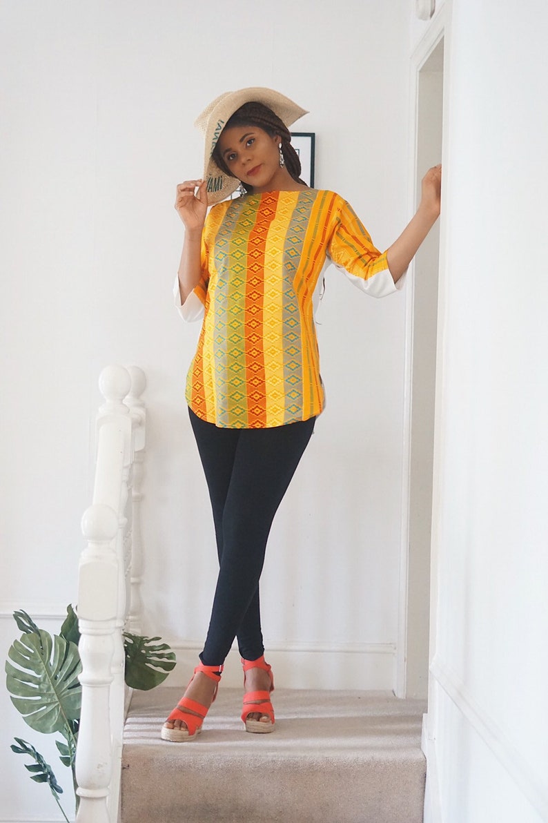 ankara mixed with crepe