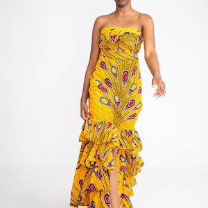 African infinity dress, Ankara maxi dress, Ankara gown, African print infinity dress, African fashion, African wax dress, Ankara maxi dress