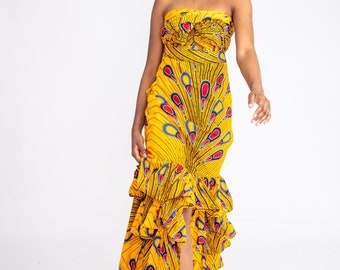 African infinity dress, Ankara maxi dress, Ankara gown, African print infinity dress, African fashion, African wax dress, Ankara maxi dress