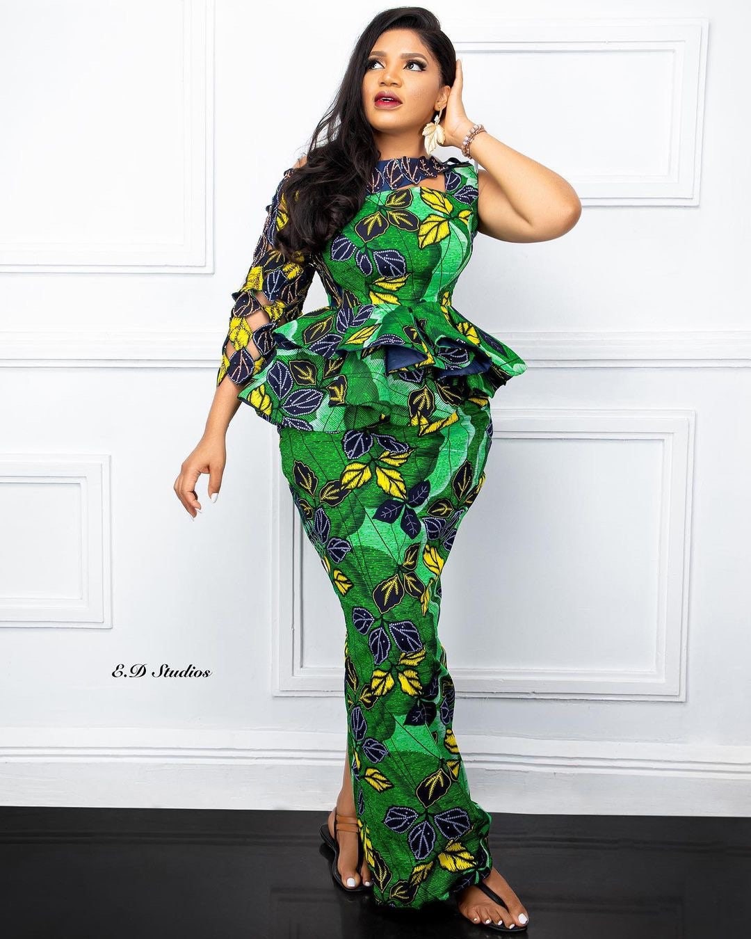 Nigerian long skirt and blouse styles hot sale