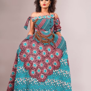 African dress, African print maxi dress, Ankara gown, African print dress, African clothing African wax, African fashion gown, Ankara dress
