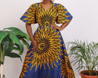 African dress, African print dress, Ankara dress, Ankara gown, African gown, African fashion, African clothing, Ankara maxi dress