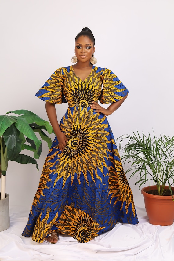 Robe africaine robe imprim e africaine robe d Ankara robe d