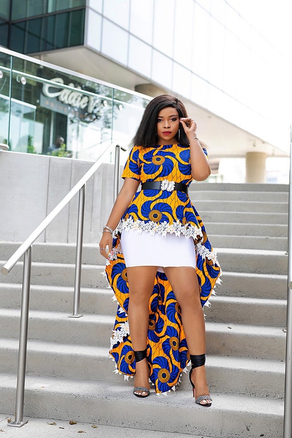 ankara peplum tops for jeans