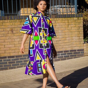 African Dress, African print dress, kente dress, Ankara shift dress, African clothings, Ankara dress, Ankara gown, African fashion dress image 2