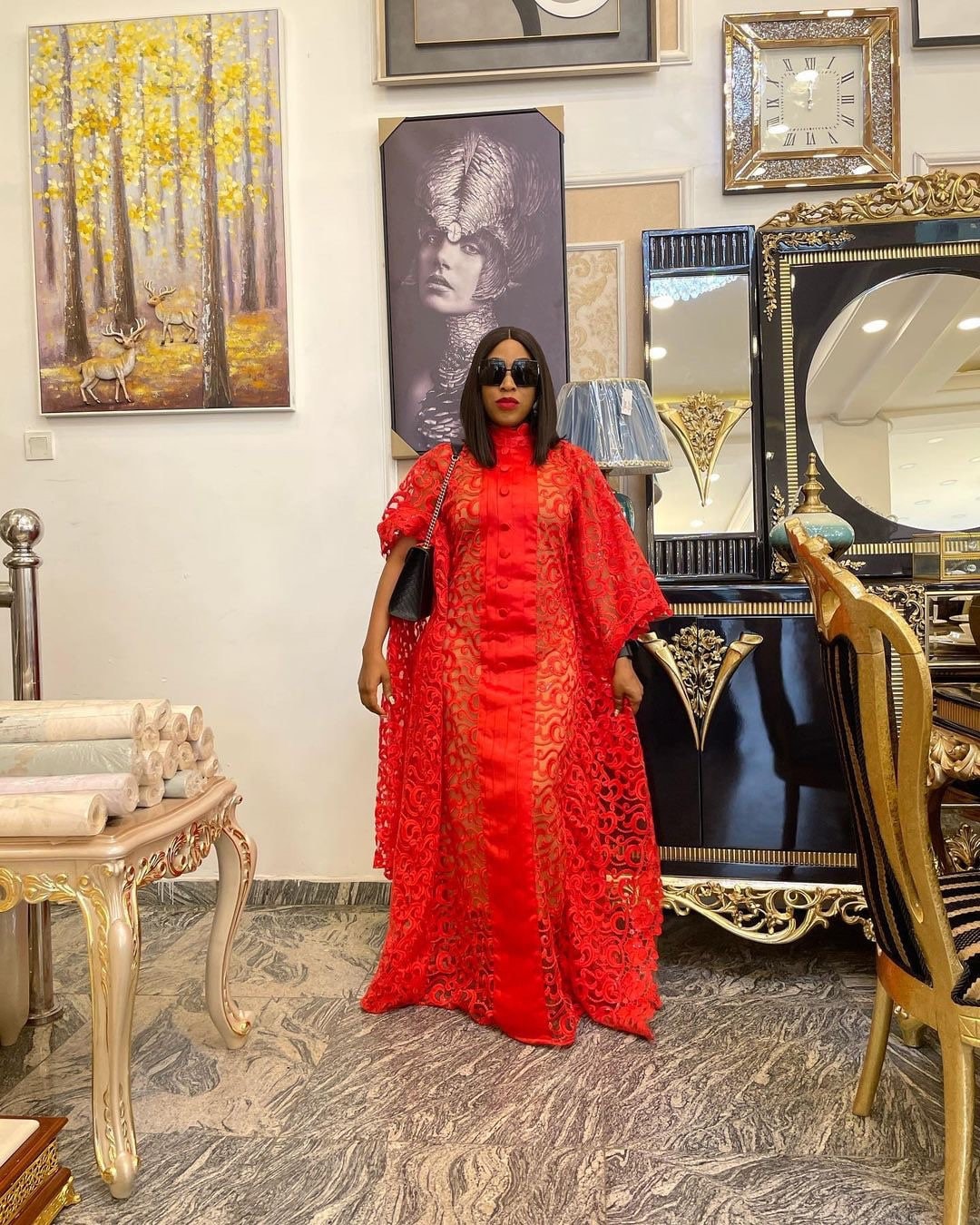 Vestido de lujo de Kaftan africano, vestido de encaje africano Vestidos africanos para mujeres, Vestidos de Ankara, Vestido de encaje de Ankara Vestid