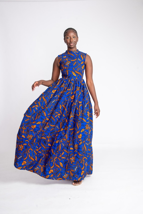 African Dress Ankara Maxi Dress African Print Dress African Fashion African Clothing African Maxi Dress Ankara Dress Ankara Gown Etsy