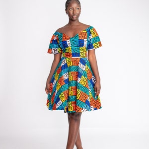 African dress, African print dress, Ankara gown, Ankara midi dress, African midi dress, African gown, African clothing, African fashion