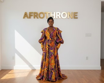 African maxi dress, African print dress, Ankara dress, Ankara gown, African ball gown, African fashion, African clothing, Ankara maxi dress