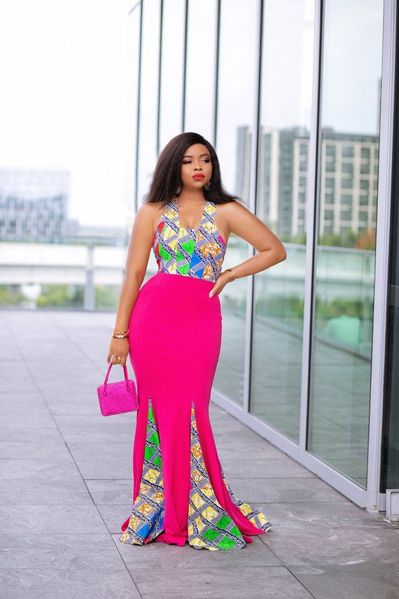 African dress, Ankara dress, African bridesmaid dress, African print dress, Ankara gown, African fashion African stretchy dress