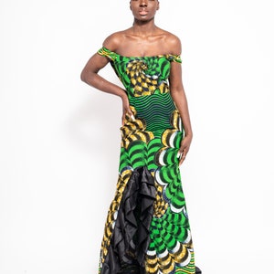 African mermaid dress, African print dress, African dress, African wedding gown, Ankara mermaid dress Ankara maxi dress, African event dress