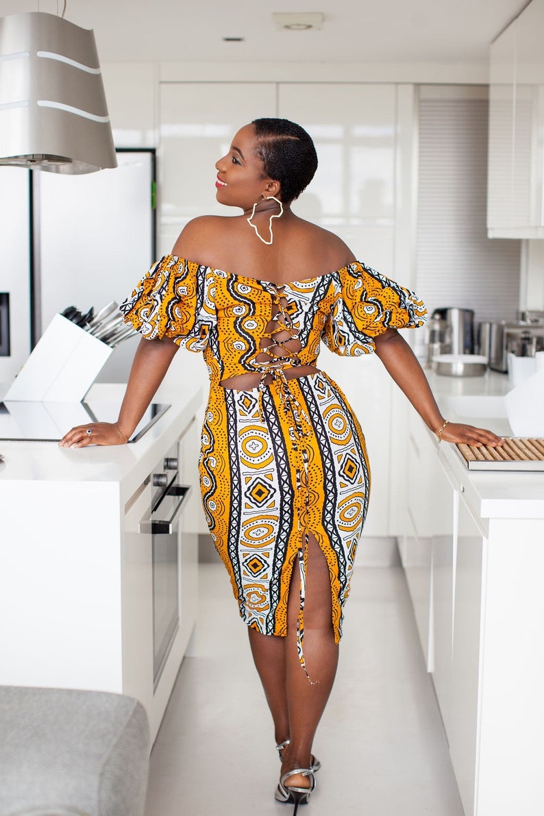 African dress, Best seller African print Dress, Ankara dress, African dresses for women, Sexy Ankara gown, African clothing, African fashion image 1