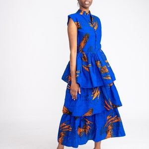 African dress, African print Dress, Ankara dress African midi dress African dresses for women, Ankara gown, African clothing African fashion