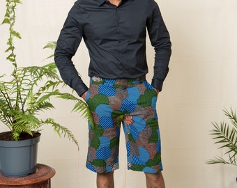 African men shorts Men Ankara outfit, African men 2 piece, Ankara men shorts, African men fashion African men clothing