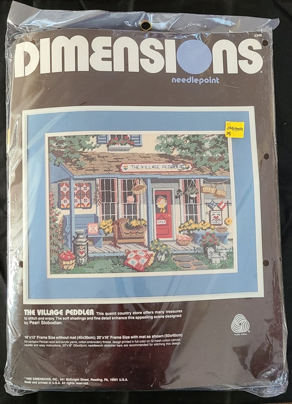 Vintage Dimensions Needlepoint Kit the Village Peddler 