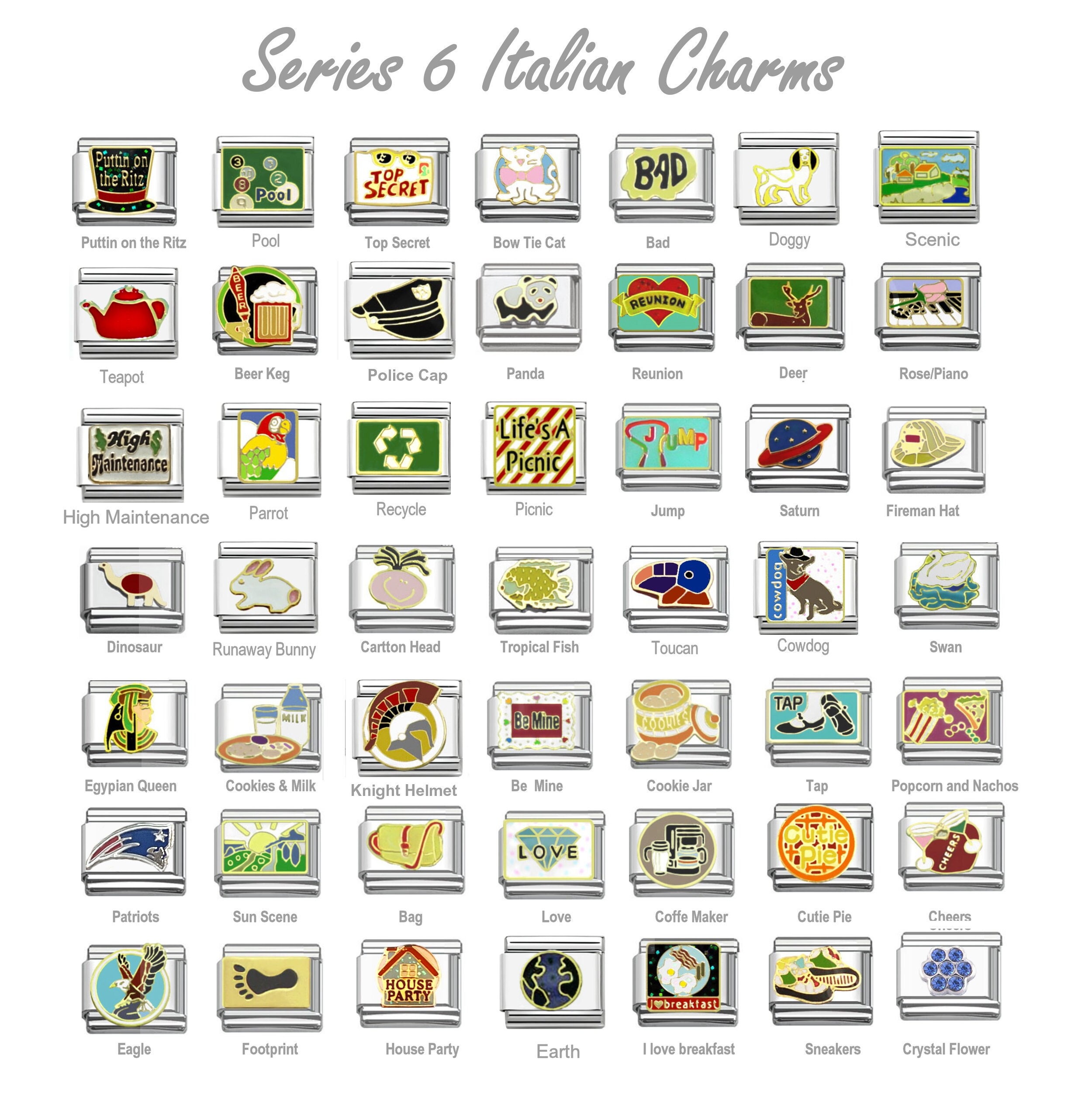 w*e様 良品 アクセサリー19点まとめ セット Italian Charms Classic 9mm Size Limited Great Assortment