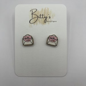 PENDIENTES Pendientes Carta del Día de San Valentín Be Mine