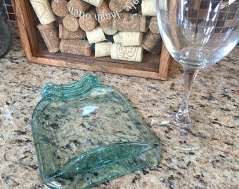 Free Shipping ..Quart size" Melted Mason Jars, Cute Spoon Rest, Antique Blue , NO LOGO, Cheese butter Tray, dish soap