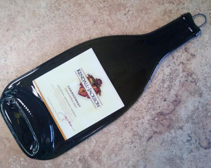 Free Shipping Kendall Jackson Estate Chardonnay 2007 Slumped Melted Flat Wine Bottle Tray Spoon Rest Glass Plate Gift