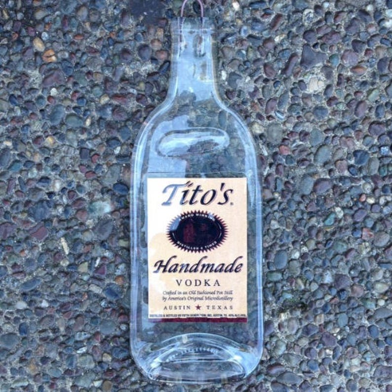 FREE SHIPPING Tito's Titos Texas Vodka Slumped Melted Etsy