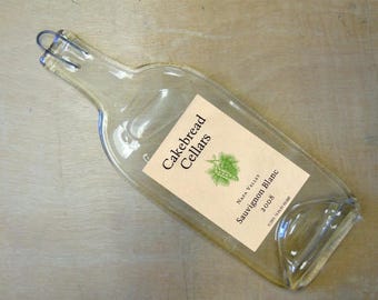 Free Shipping Cakebread Cellars Napa Sauvignon Blanc Slumped Melted Flattened Flat Bottle Tray Spoon Rest Glass Plate Gift