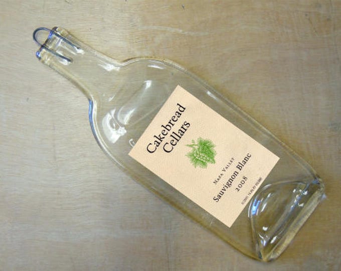 Free Shipping Cakebread Cellars Napa Sauvignon Blanc Slumped Melted Flattened Flat Bottle Tray Spoon Rest Glass Plate Gift