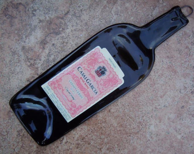 Free Shipping Casal Garcia Rose Portugal Wine Slumped Melted Flattened Flat Bottle Tray Spoon Rest Glass Plate Gift