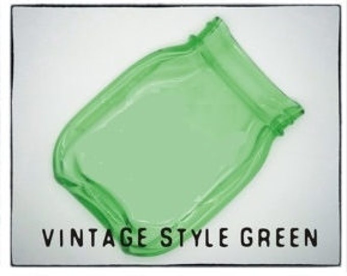 Free Shipping..Melted Mason Jar, Green," Pint size" NO LOGO Cute Spoon Rest, Cheese butter Tray, dish soap ..