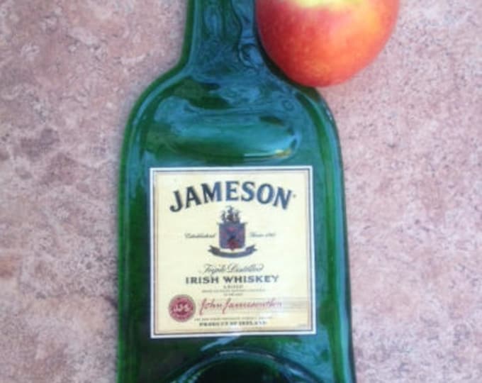 FREE SHIPPING Jameson Triple Distiled Irish Whisky USA version Slumped Flat bottle elegant cheese tray spoon rest Great Eco Gift