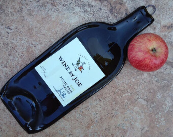 Free Shipping Wine by Joe Pinot Gris Oregon Slumped Melted Flattened Flat Bottle Tray Spoon Rest Glass Plate Gift