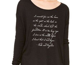Mr. Darcy / Pride and Prejudice / Classic Literature Tee / Jane Austen / Womens Flowy Tee